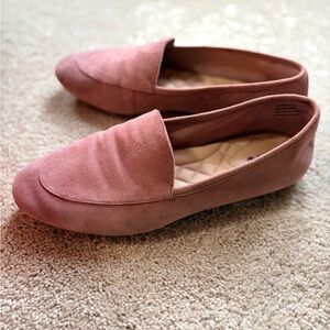 Birdies Blush Suede Flats